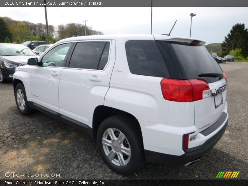 Summit White / Jet Black 2016 GMC Terrain SLE AWD