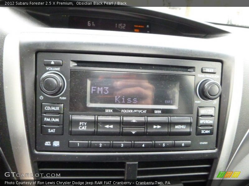 Obsidian Black Pearl / Black 2012 Subaru Forester 2.5 X Premium