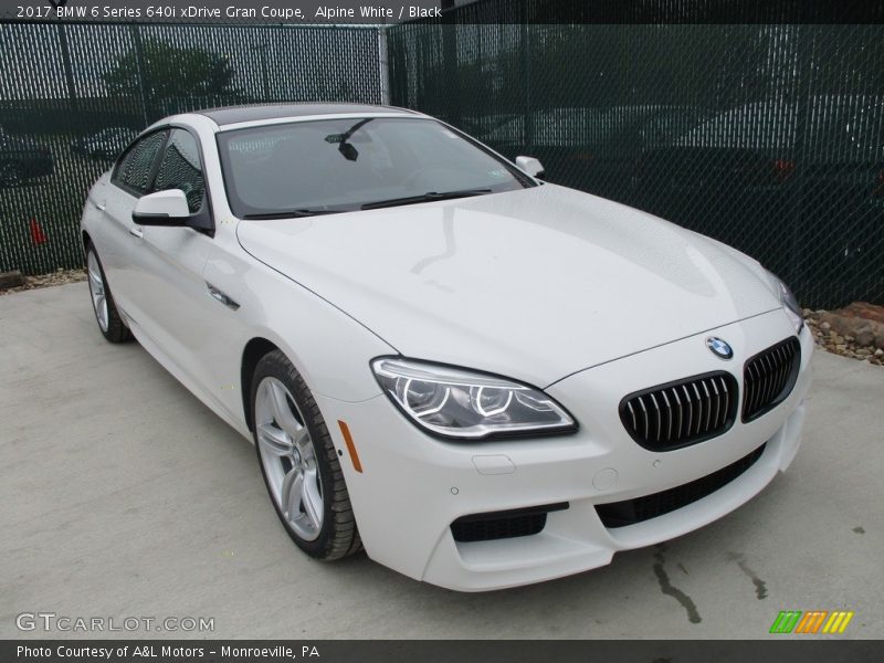 Alpine White / Black 2017 BMW 6 Series 640i xDrive Gran Coupe