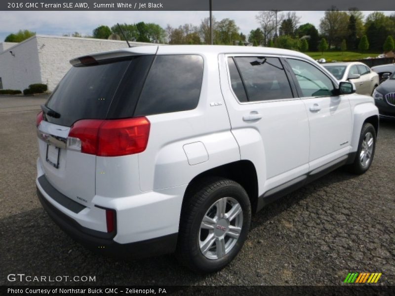 Summit White / Jet Black 2016 GMC Terrain SLE AWD