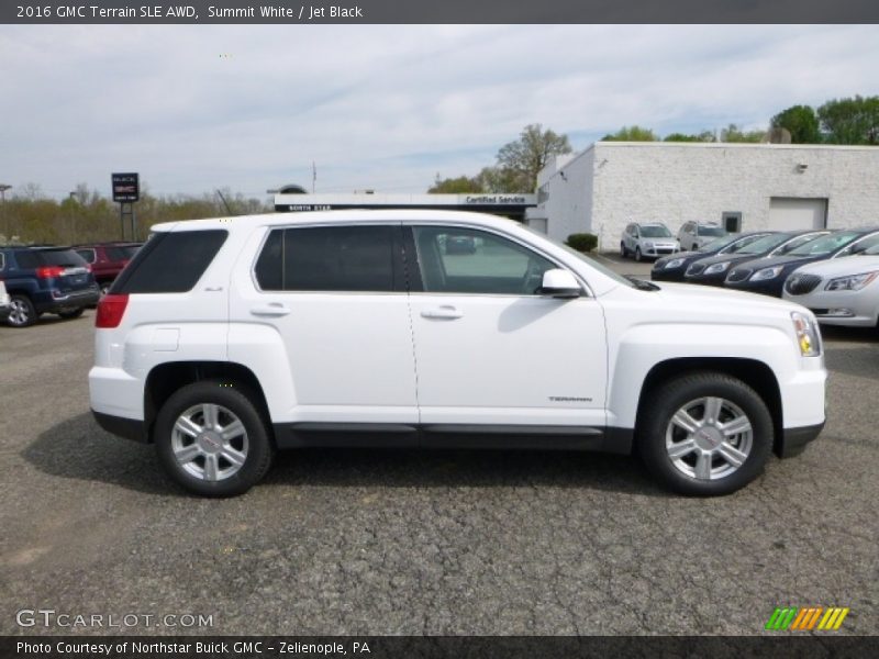 Summit White / Jet Black 2016 GMC Terrain SLE AWD