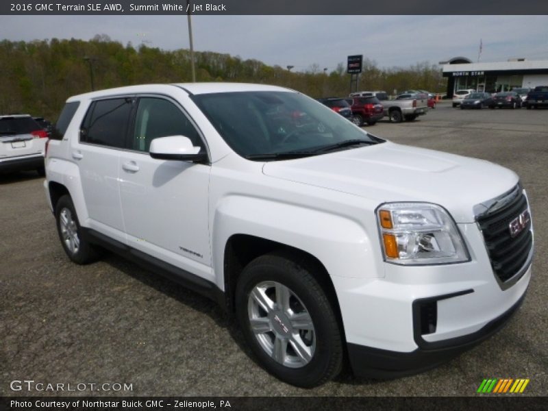 Summit White / Jet Black 2016 GMC Terrain SLE AWD