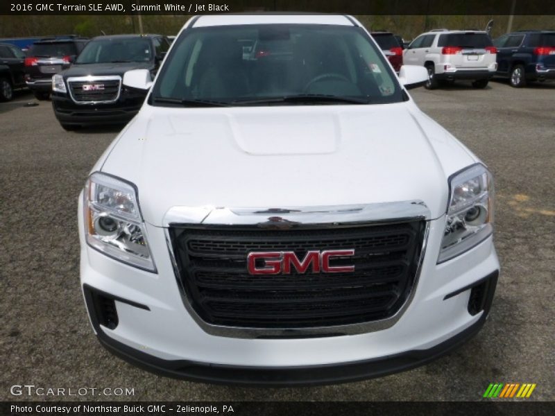 Summit White / Jet Black 2016 GMC Terrain SLE AWD