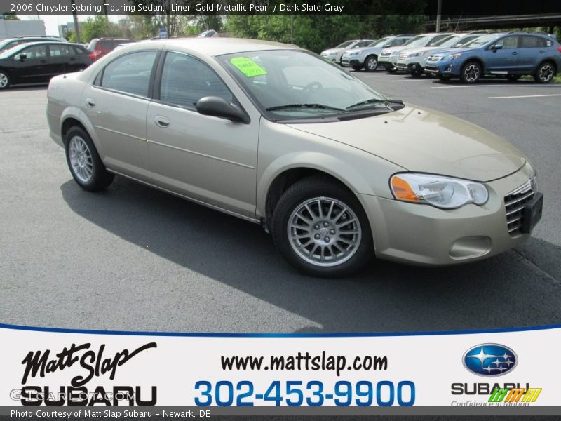 Linen Gold Metallic Pearl / Dark Slate Gray 2006 Chrysler Sebring Touring Sedan