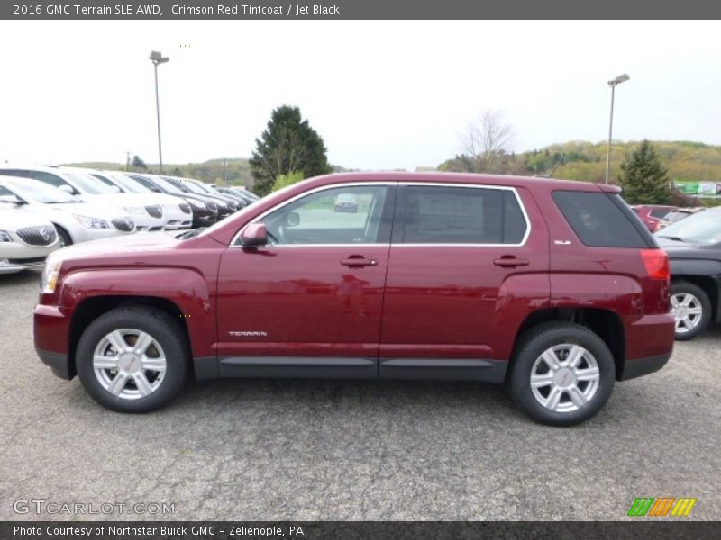 Crimson Red Tintcoat / Jet Black 2016 GMC Terrain SLE AWD