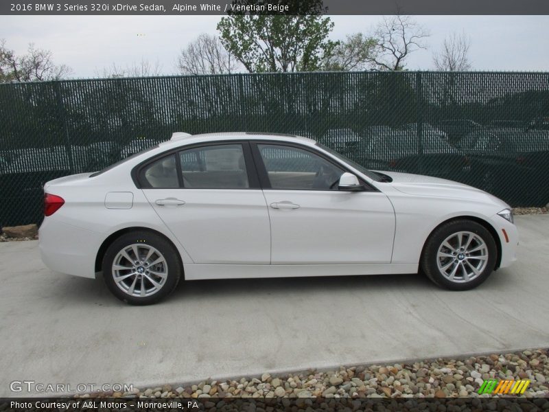 Alpine White / Venetian Beige 2016 BMW 3 Series 320i xDrive Sedan