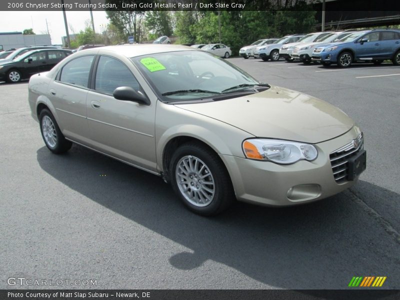 Linen Gold Metallic Pearl / Dark Slate Gray 2006 Chrysler Sebring Touring Sedan