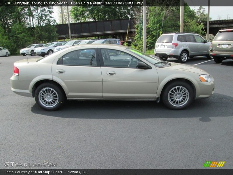 Linen Gold Metallic Pearl / Dark Slate Gray 2006 Chrysler Sebring Touring Sedan
