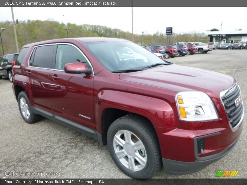 Crimson Red Tintcoat / Jet Black 2016 GMC Terrain SLE AWD