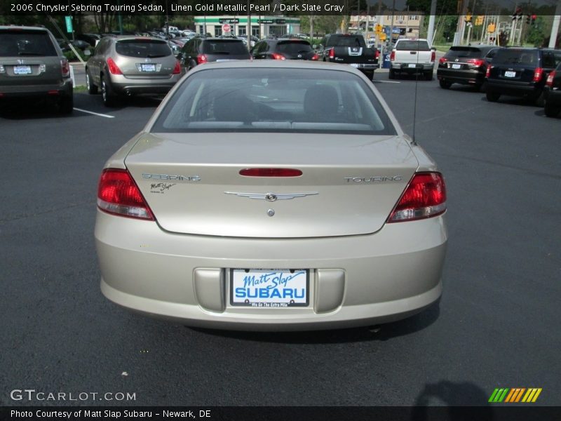 Linen Gold Metallic Pearl / Dark Slate Gray 2006 Chrysler Sebring Touring Sedan
