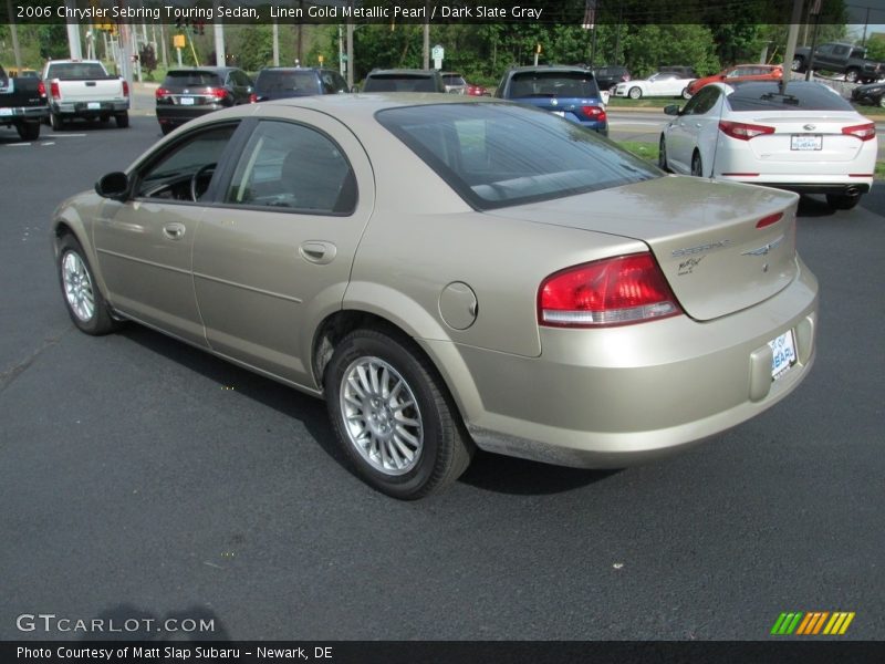 Linen Gold Metallic Pearl / Dark Slate Gray 2006 Chrysler Sebring Touring Sedan