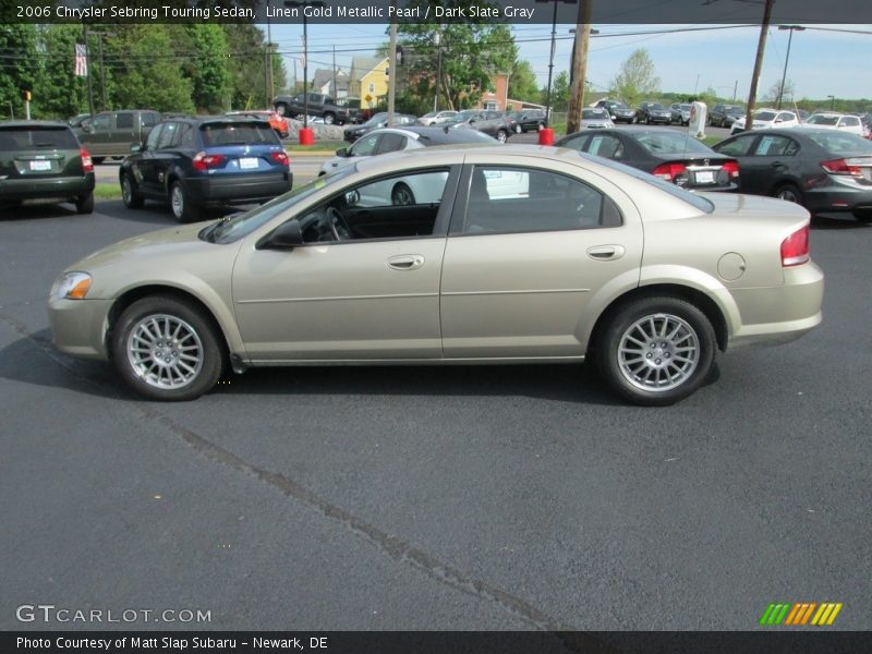 Linen Gold Metallic Pearl / Dark Slate Gray 2006 Chrysler Sebring Touring Sedan