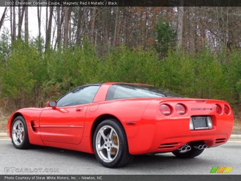 Magnetic Red II Metallic / Black 2002 Chevrolet Corvette Coupe