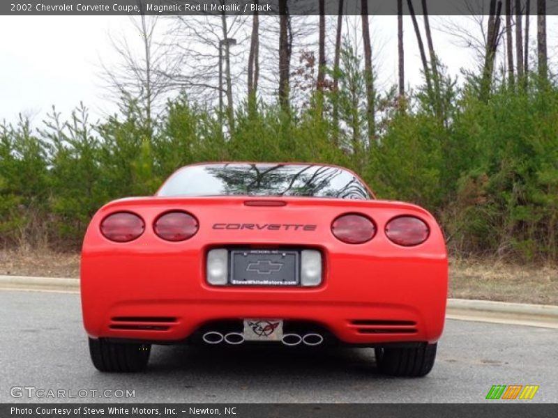 Magnetic Red II Metallic / Black 2002 Chevrolet Corvette Coupe