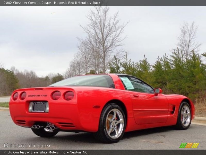 Magnetic Red II Metallic / Black 2002 Chevrolet Corvette Coupe