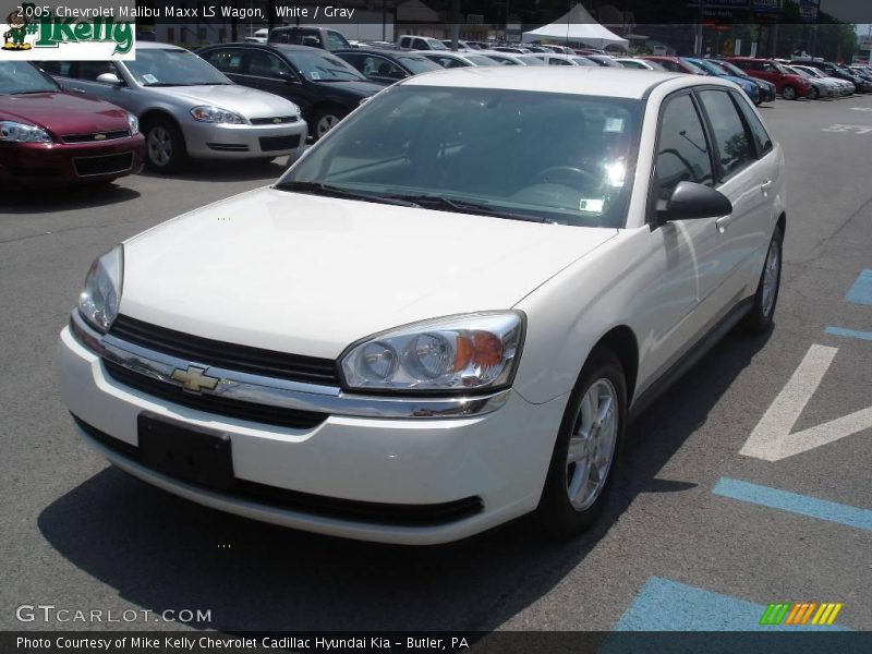 White / Gray 2005 Chevrolet Malibu Maxx LS Wagon
