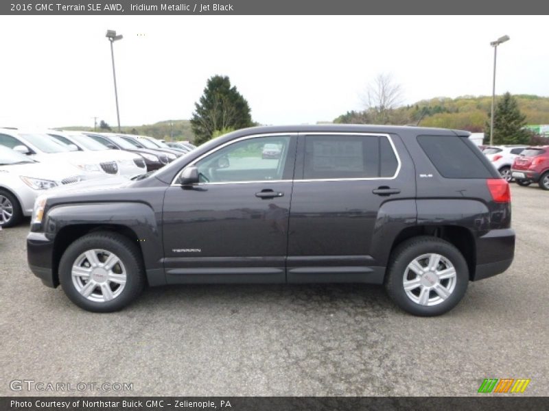 Iridium Metallic / Jet Black 2016 GMC Terrain SLE AWD