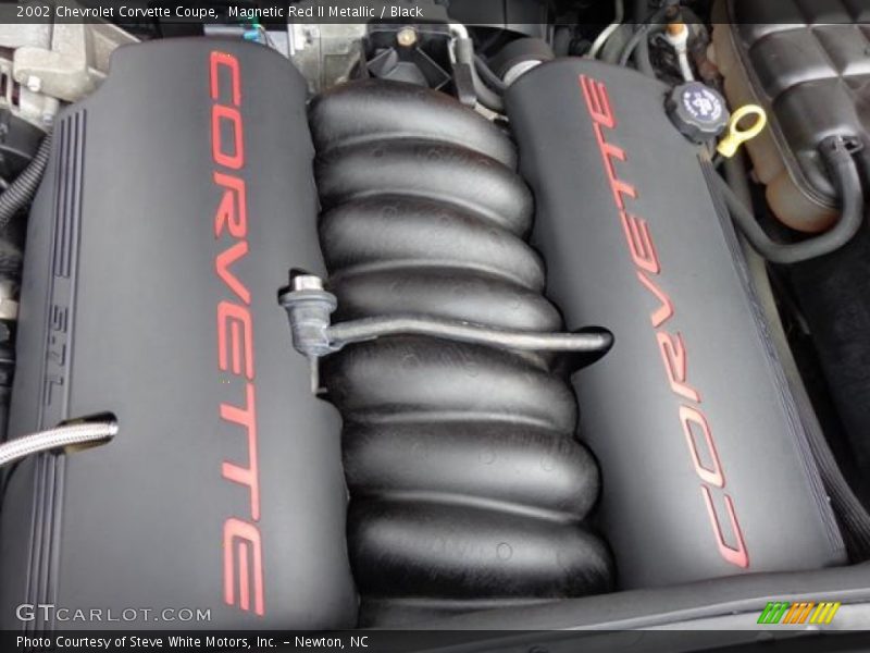 Magnetic Red II Metallic / Black 2002 Chevrolet Corvette Coupe