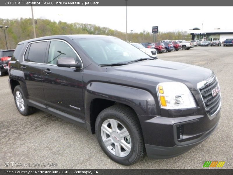 Iridium Metallic / Jet Black 2016 GMC Terrain SLE AWD