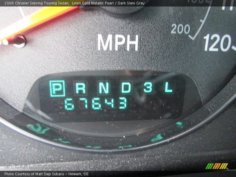 Linen Gold Metallic Pearl / Dark Slate Gray 2006 Chrysler Sebring Touring Sedan