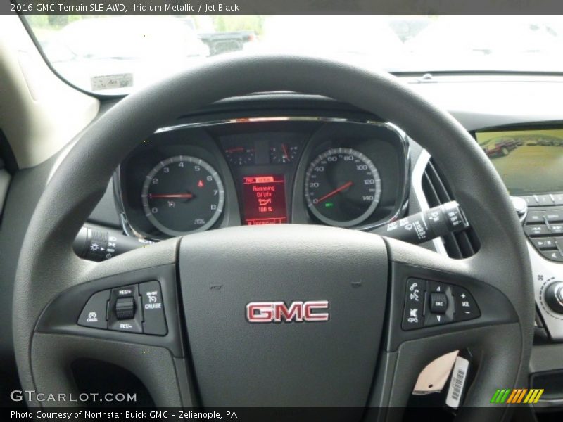 Iridium Metallic / Jet Black 2016 GMC Terrain SLE AWD