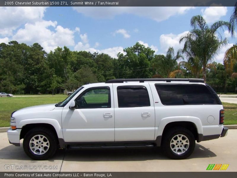 Summit White / Tan/Neutral 2005 Chevrolet Suburban 1500 Z71