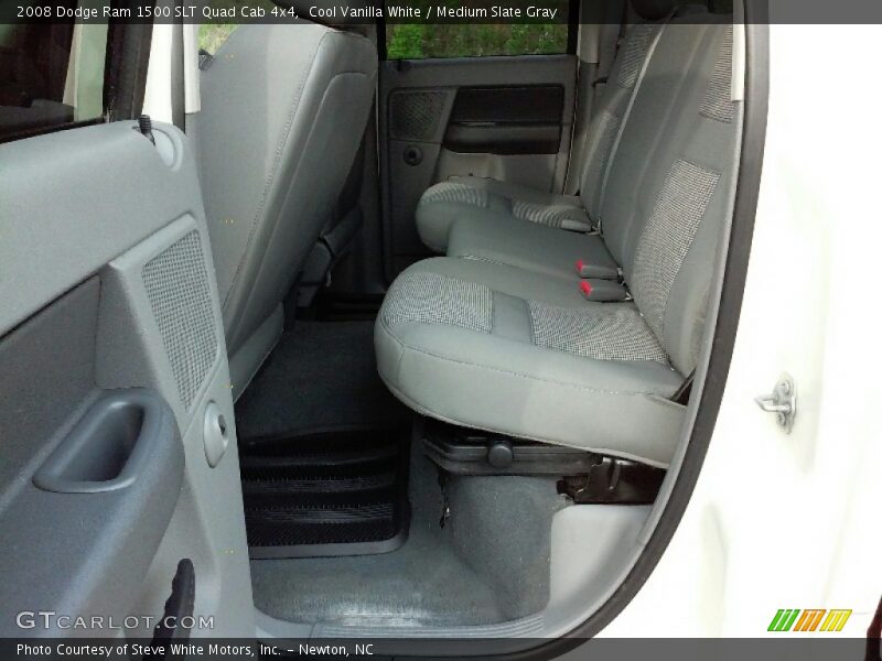 Cool Vanilla White / Medium Slate Gray 2008 Dodge Ram 1500 SLT Quad Cab 4x4