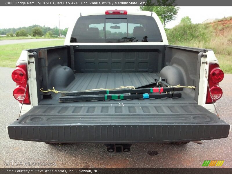 Cool Vanilla White / Medium Slate Gray 2008 Dodge Ram 1500 SLT Quad Cab 4x4