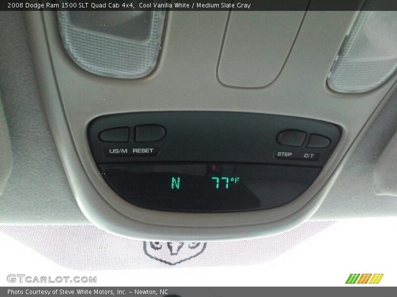 Cool Vanilla White / Medium Slate Gray 2008 Dodge Ram 1500 SLT Quad Cab 4x4