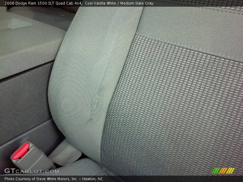 Cool Vanilla White / Medium Slate Gray 2008 Dodge Ram 1500 SLT Quad Cab 4x4
