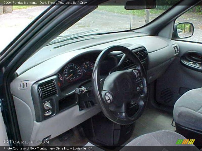 Dark Tropic Teal Metallic / Gray 2004 Pontiac Montana