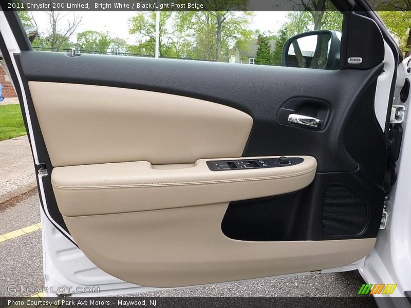Bright White / Black/Light Frost Beige 2011 Chrysler 200 Limited