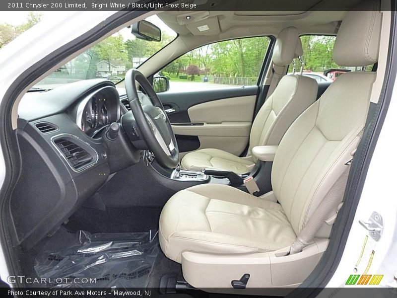 Bright White / Black/Light Frost Beige 2011 Chrysler 200 Limited