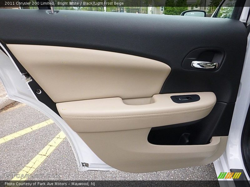 Bright White / Black/Light Frost Beige 2011 Chrysler 200 Limited