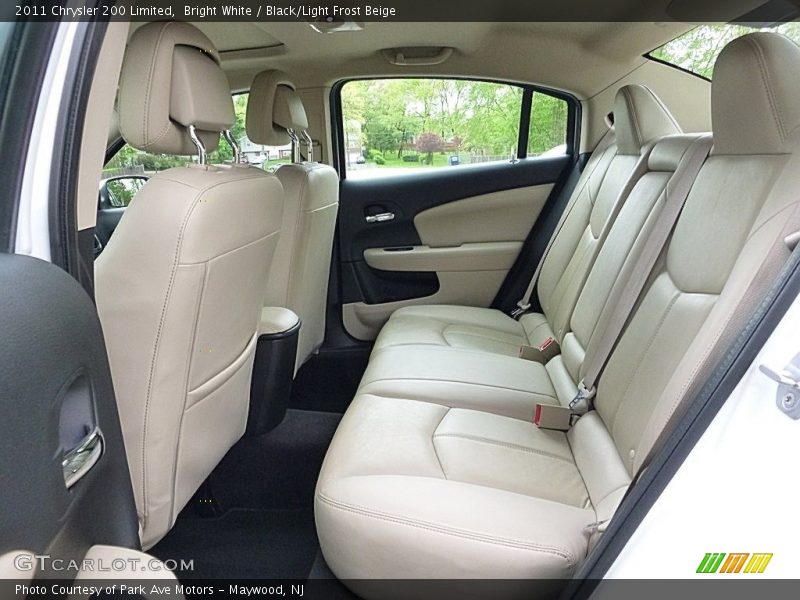 Bright White / Black/Light Frost Beige 2011 Chrysler 200 Limited