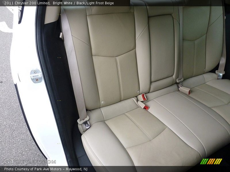 Bright White / Black/Light Frost Beige 2011 Chrysler 200 Limited