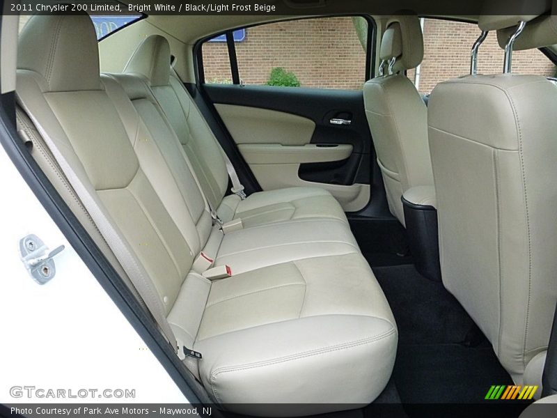 Bright White / Black/Light Frost Beige 2011 Chrysler 200 Limited