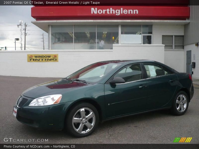 Emerald Green Metallic / Light Taupe 2007 Pontiac G6 GT Sedan