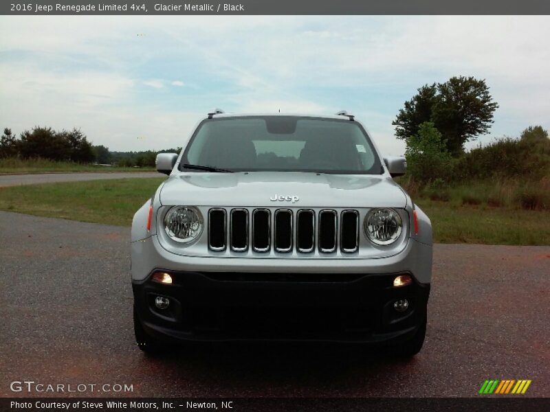 Glacier Metallic / Black 2016 Jeep Renegade Limited 4x4