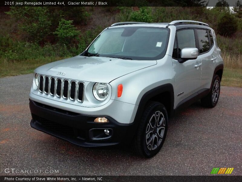 Glacier Metallic / Black 2016 Jeep Renegade Limited 4x4