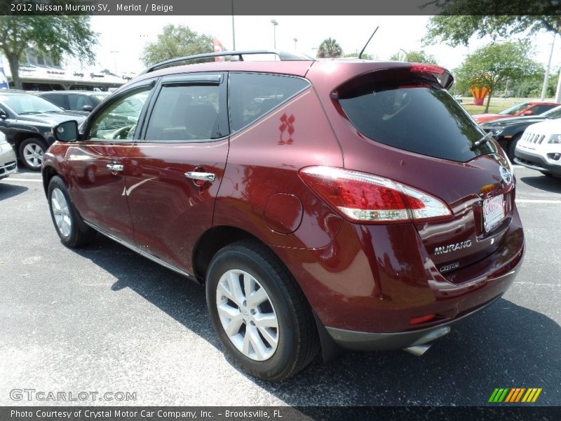 Merlot / Beige 2012 Nissan Murano SV