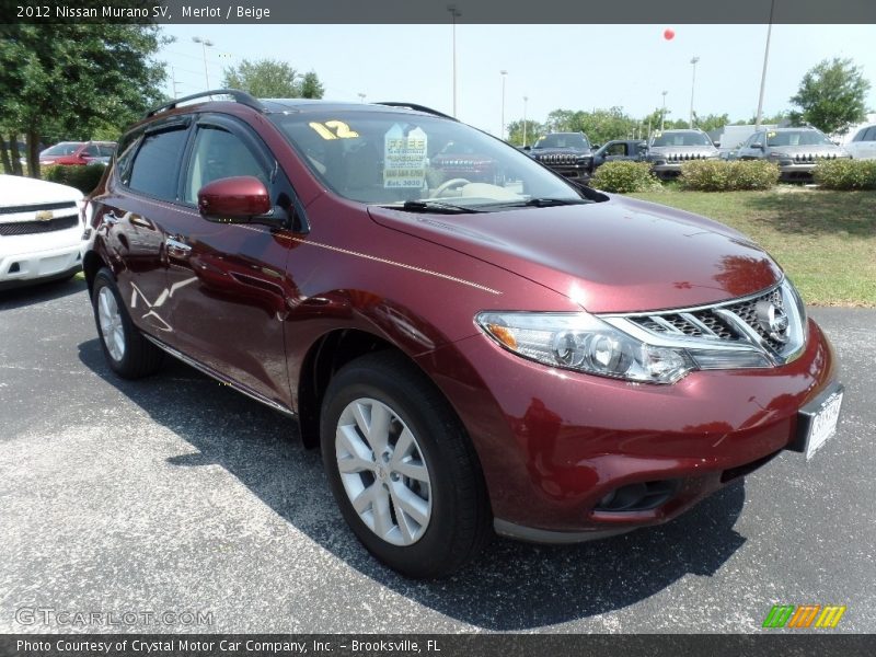 Merlot / Beige 2012 Nissan Murano SV