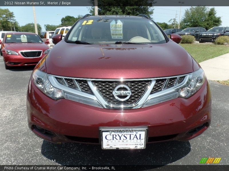 Merlot / Beige 2012 Nissan Murano SV