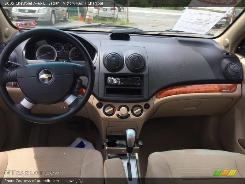 Victory Red / Charcoal 2009 Chevrolet Aveo LT Sedan