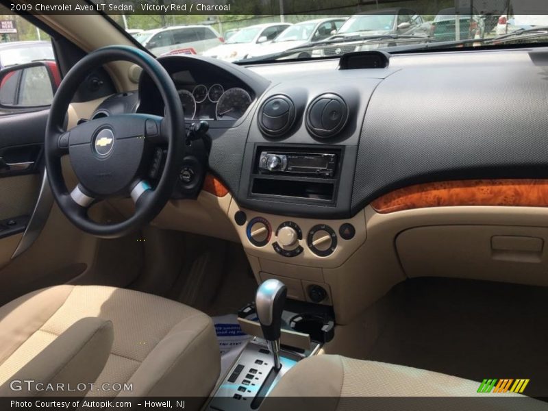 Victory Red / Charcoal 2009 Chevrolet Aveo LT Sedan