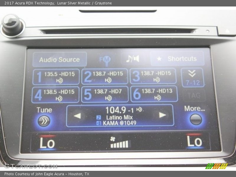 Lunar Silver Metallic / Graystone 2017 Acura RDX Technology