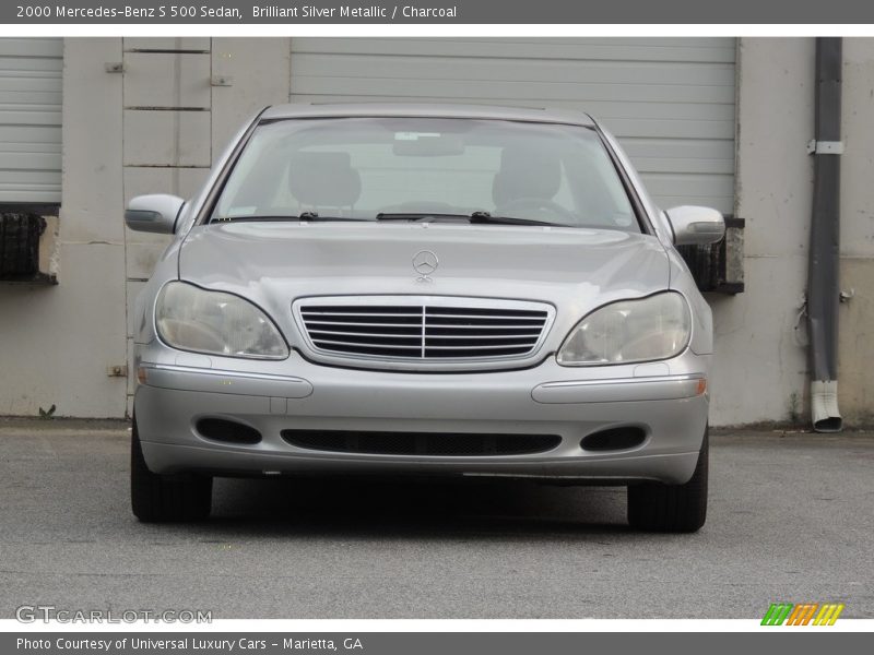 Brilliant Silver Metallic / Charcoal 2000 Mercedes-Benz S 500 Sedan