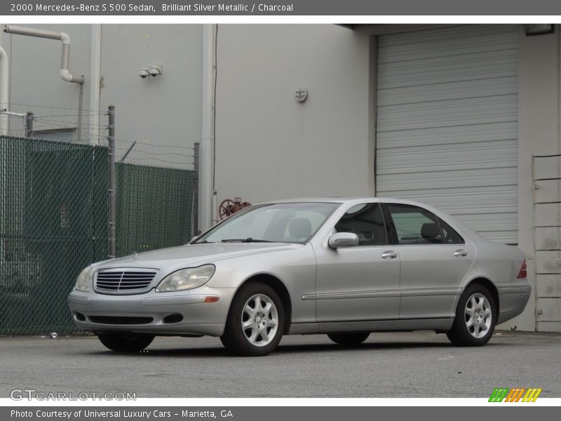 Brilliant Silver Metallic / Charcoal 2000 Mercedes-Benz S 500 Sedan