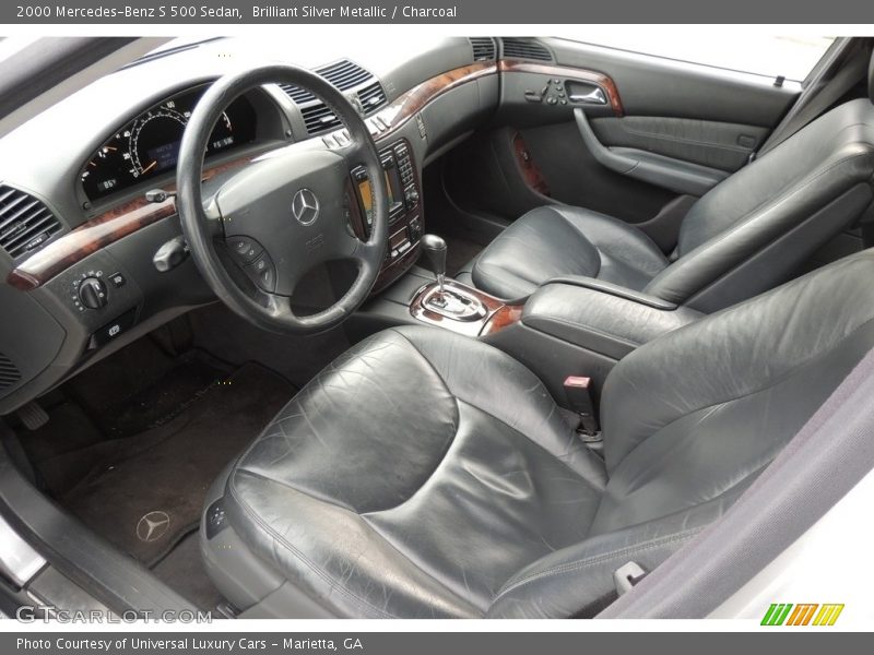 Brilliant Silver Metallic / Charcoal 2000 Mercedes-Benz S 500 Sedan