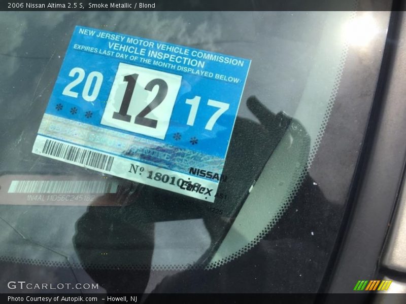 Smoke Metallic / Blond 2006 Nissan Altima 2.5 S